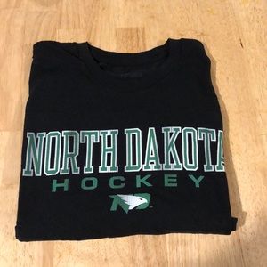 Black North Dakota hockey T-shirt